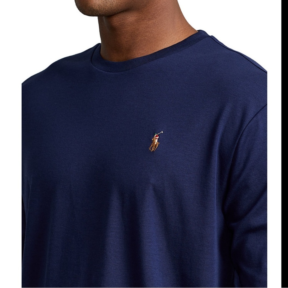 Polo by Ralph Lauren Classic Style Navy Blue Men's Tee Shirt Large - Picture 4 of 8
